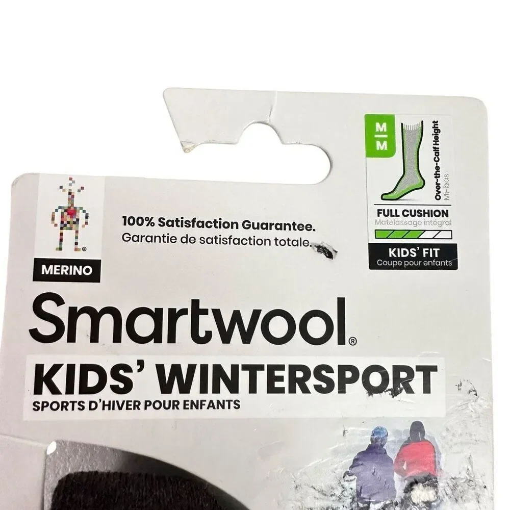 smartwool Kids Medium Winter sports Socks Brown Over the Calf